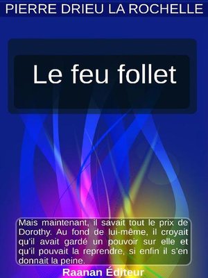 cover image of Le Feu follet